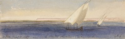 Lähellä Nesle Sheikh Hassania, etelään päin. tekijältä Edward Lear