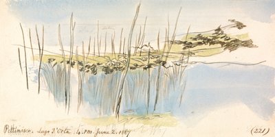 Pettenasco, Ortajärvi, klo 16.00, 2. kesäkuuta 1867 (221) tekijältä Edward Lear