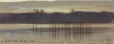 Philae, 6:00-6:15, 31. tammikuuta 1867 (277) tekijältä Edward Lear