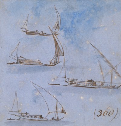 Niilin laivoja koskevat tutkimukset tekijältä Edward Lear