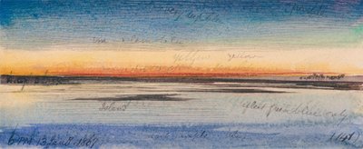 Auringonlasku Niilin varrella tekijältä Edward Lear