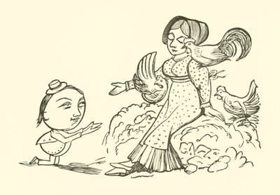 Yonghy-Bongy-Bon seurustelu (kaiverrus) tekijältä Edward Lear