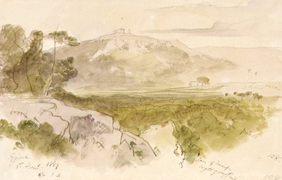 Aphaian temppeli Aiginassa tekijältä Edward Lear