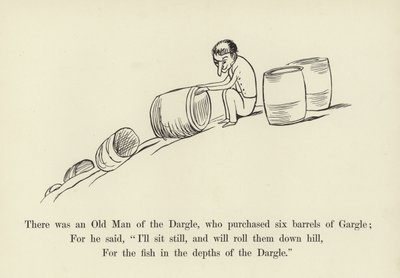 Siellä oli Darglen vanha mies, joka osti kuusi tynnyriä Garglea tekijältä Edward Lear