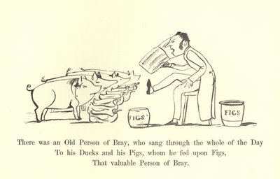 Siellä oli Brayn vanha henkilö, joka lauloi läpi koko päivän tekijältä Edward Lear