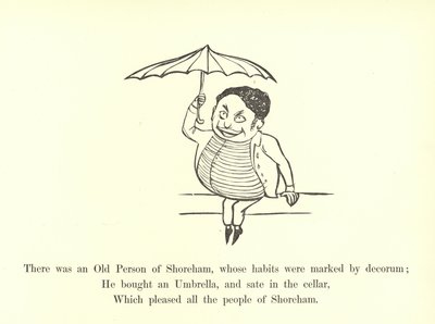 Oli eräs Shorehamin vanhus, jonka tavoille oli ominaista säädyllisyys... tekijältä Edward Lear