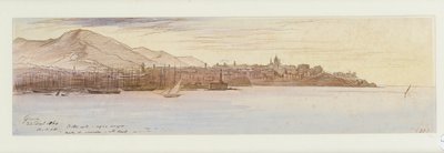 Näkymä Genovasta, 1864 tekijältä Edward Lear