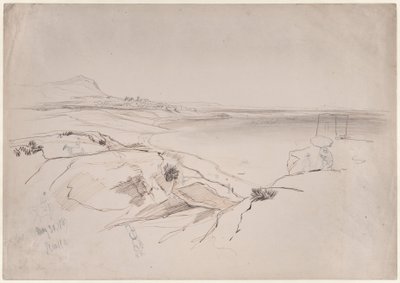 Näkymä Sciaccasta, Sisilia tekijältä Edward Lear