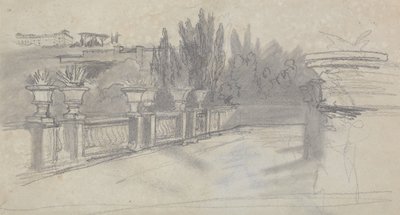 Villa Torlania, entinen Villa Conti, Erascati tekijältä Edward Lear