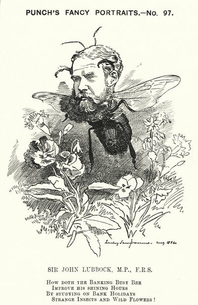 Punch sarjakuva: John Lubbock tekijältä Edward Linley (after) Sambourne