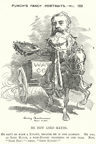 Punch-sarjakuva: Sir Robert Fowler tekijältä Edward Linley (after) Sambourne