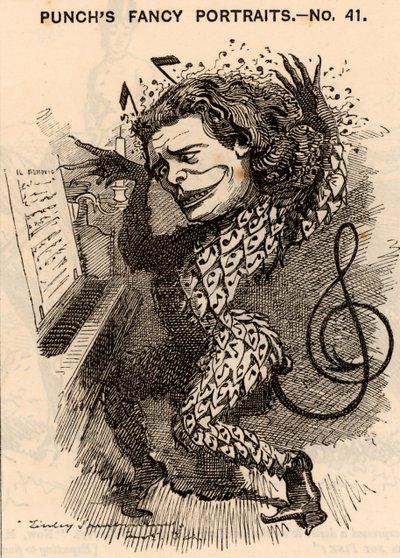 Anton Rubenstein (1829-1894) tekijältä Edward Linley Sambourne