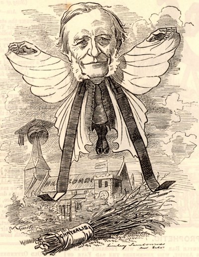 Karikatyyri George Granville Bradleysta tekijältä Edward Linley Sambourne
