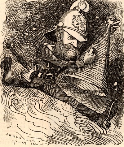 Eyre Massey Shaw (1830-1908) tekijältä Edward Linley Sambourne