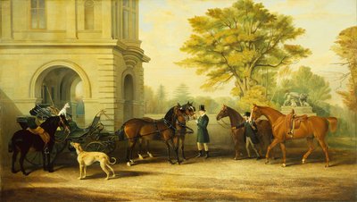Lady Williams Wynnin suosikki Phaeton, ponit, hevoset ja koirat tekijältä Edward Lloyd