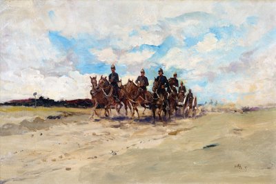 Royal Artillery, kenttäaseryhmä marssilla, 1897 tekijältä Edward Matthew Hale