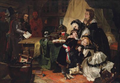 Marie Antoinette ja hänen poikansa viimeinen ero, 1856. tekijältä Edward Matthew Ward