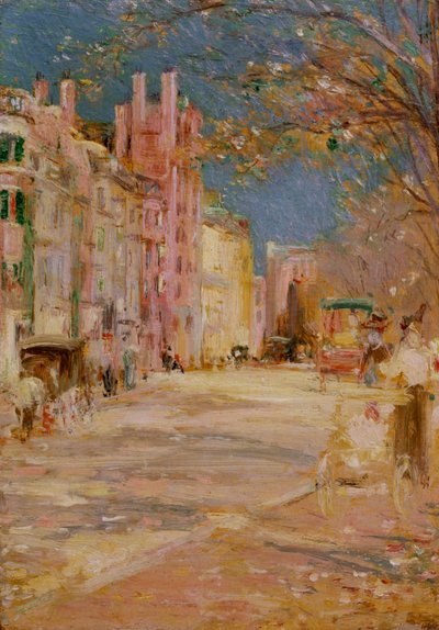 Katunäkymä Bostonissa (Boston Common) tekijältä Edward Mitchell Bannister