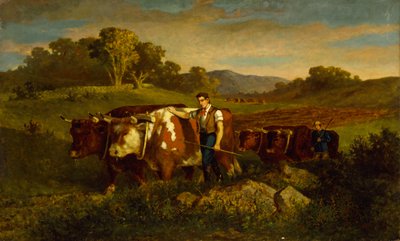 Paimenet lehmien kanssa, 1869. tekijältä Edward Mitchell Bannister
