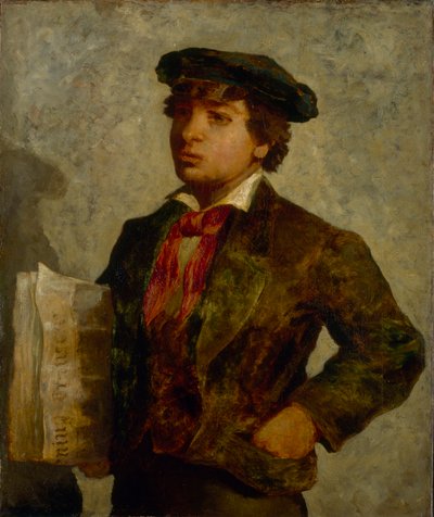 Sanomalehtipoika, 1869. tekijältä Edward Mitchell Bannister