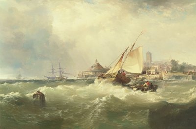 New Castle Delawaren rannalla tekijältä Edward Moran
