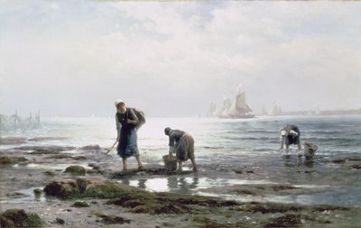 Oyster Gatherers, 1883 tekijältä Edward Moran