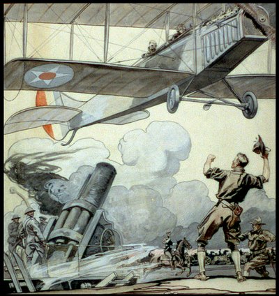 Sodan piirustus tekijältä Edward Penfield