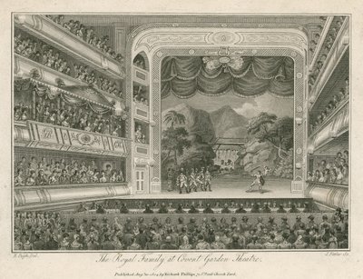 Kuninkaallinen perhe Covent Garden Theatressa Lontoossa tekijältä Edward Pugh
