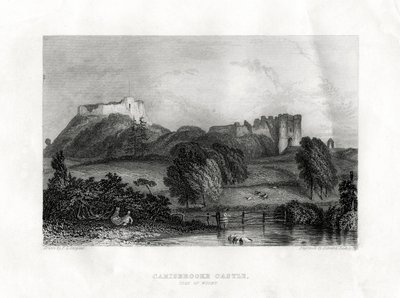Carisbrooke Castle, Newport, Isle of Wight, 1860 tekijältä Edward Radclyffe