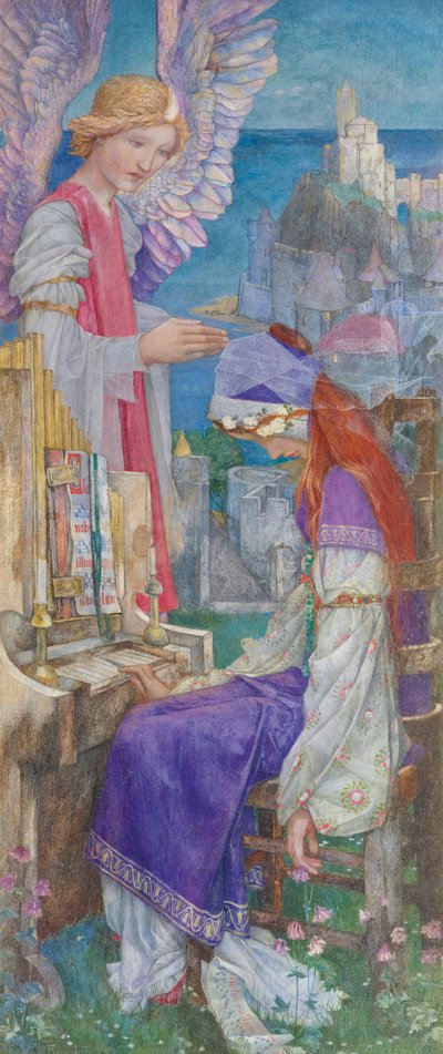 Pyhä Cecilia (öljy kankaalle) tekijältä Edward Reginald Frampton