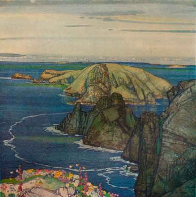 Brecqhoun saari, Off Sark, vuodelta 1921 tekijältä Edward Reginald Frampton