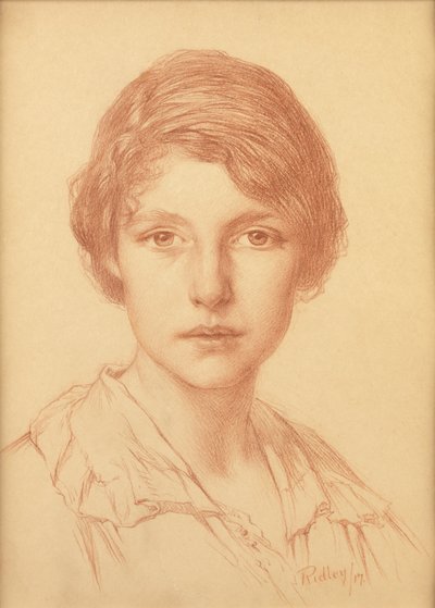Nuori nainen (punainen liitu) tekijältä Edward Ridley