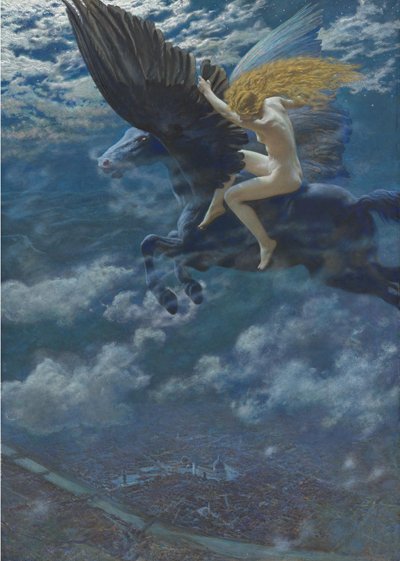 Dream Idyll Valkyrie, c. 1902 tekijältä Edward Robert Hughes