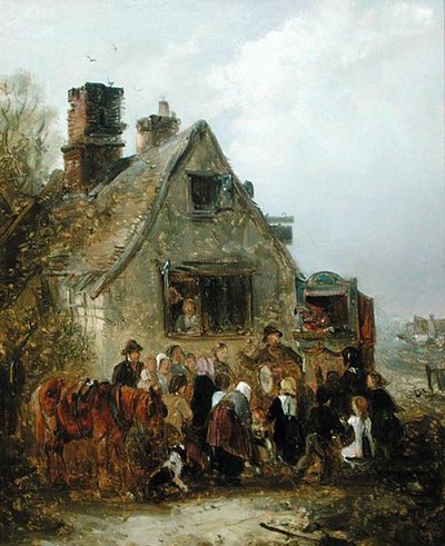 The Punch and Judy Show (öljy kankaalle) tekijältä Edward Robert Smythe