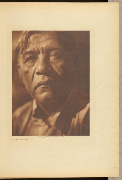 Coast Pomo mies tekijältä Edward S. Curtis