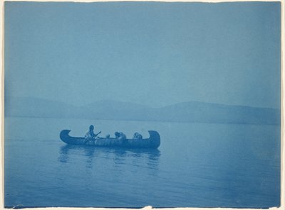 Kutenai-järven ylitys tekijältä Edward S. Curtis