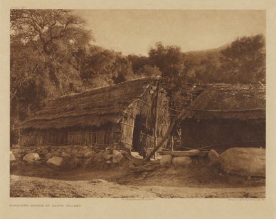 Diegueño-talo Santa Ysabelissa tekijältä Edward S. Curtis