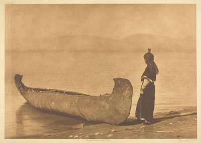 Järven rannalla - Kutenai tekijältä Edward S. Curtis