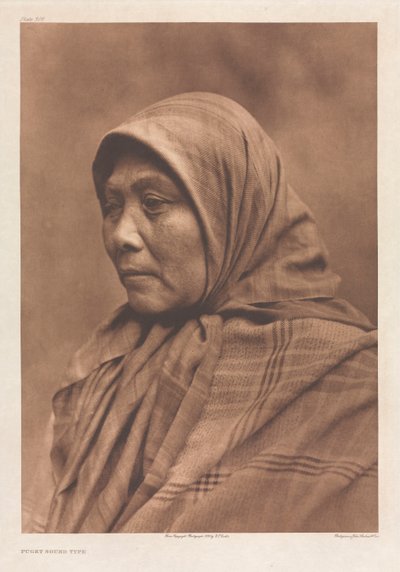 Portfolio IX, levy 308: Puget-äänityyppi tekijältä Edward S. Curtis