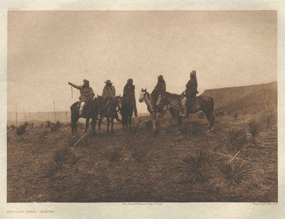 Salkku I, levy 19: Kadonnut polku-Apache tekijältä Edward S. Curtis