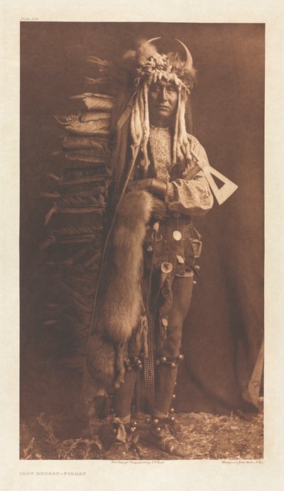 Portfolio VI, levy 206: Iron Breast - Piegan tekijältä Edward S. Curtis