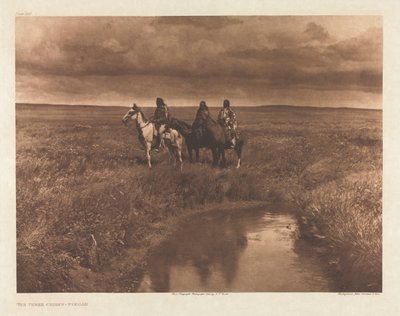 Portfolio VI, levy 209: Kolme päällikköä - Piegan tekijältä Edward S. Curtis