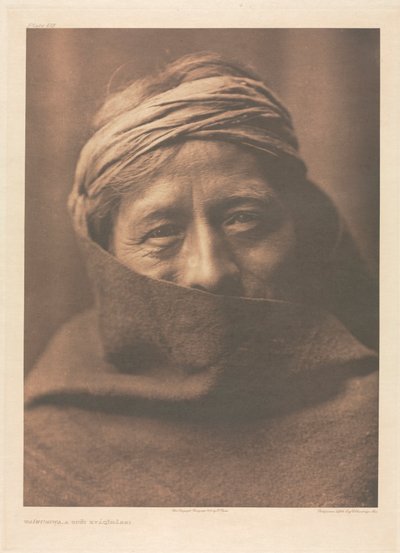 Salkku XVII, levy 612: Waíhusiwa, A Zuñi Kyáqimâssi. tekijältä Edward S. Curtis