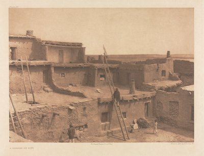 Salkku XVII, laatta 615: Zuñin kulmaus tekijältä Edward S. Curtis