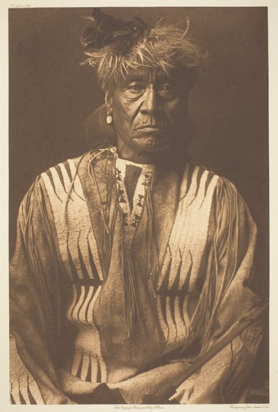 Punainen ruoska - Atsina tekijältä Edward S. Curtis