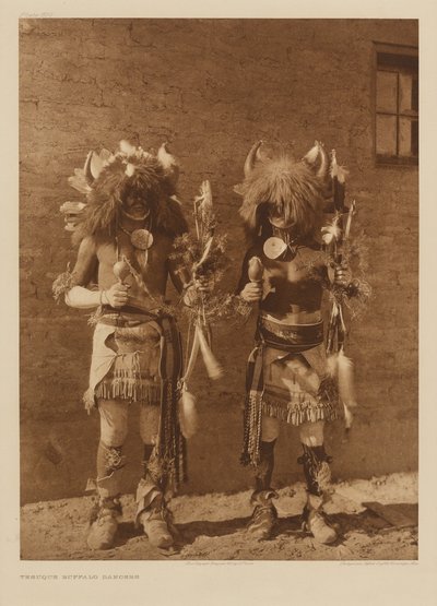 Tesuque Buffalo Dancers tekijältä Edward S. Curtis