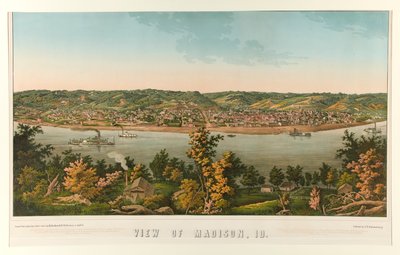 Näkymä Madisonista, Id. (Indiana) tekijältä Edward Sachse