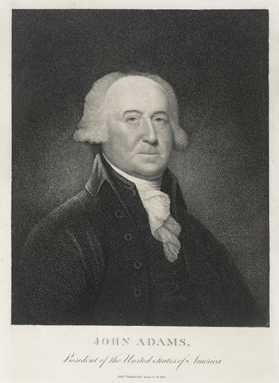 John Adams, Yhdysvaltain toinen presidentti tekijältä Edward Savage