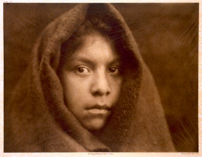 Makah-tyttö tekijältä Edward Sheriff (after) Curtis