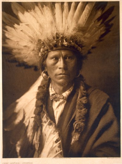 Jicarillan päällikkö Garfield tekijältä Edward Sheriff (after) Curtis
